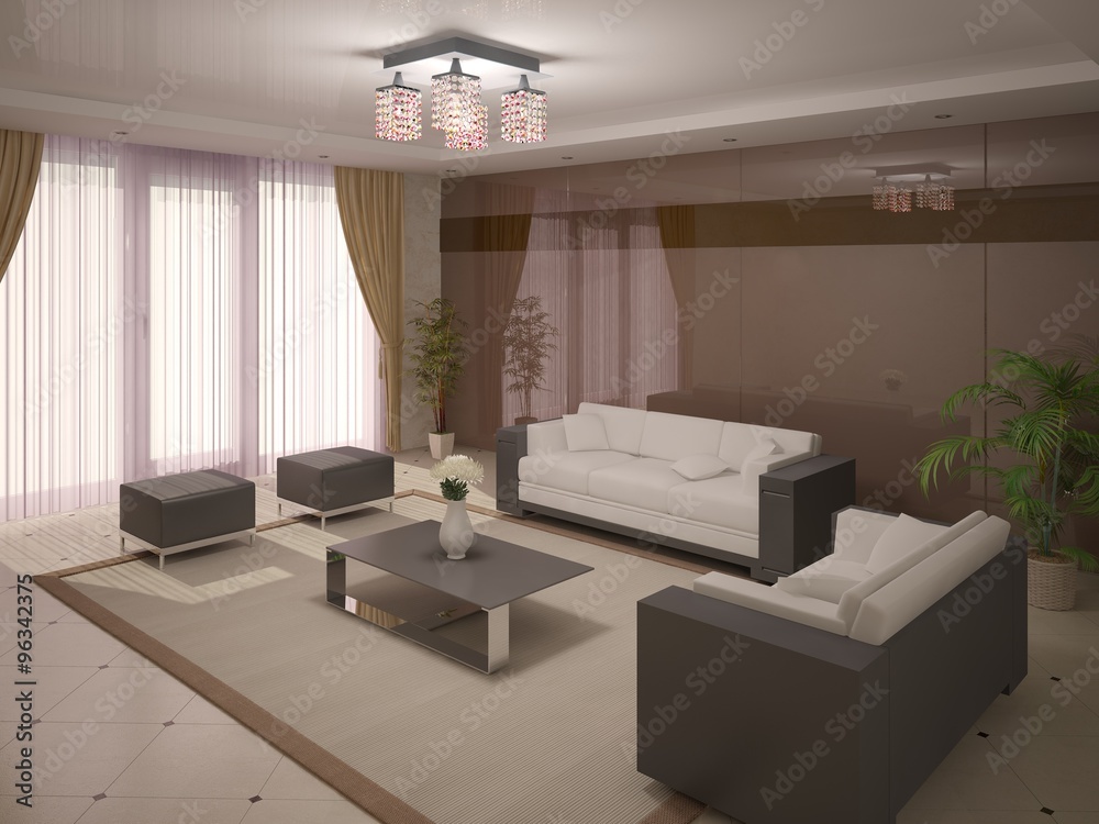 Fototapeta premium Modern cozy and comfortable seating .