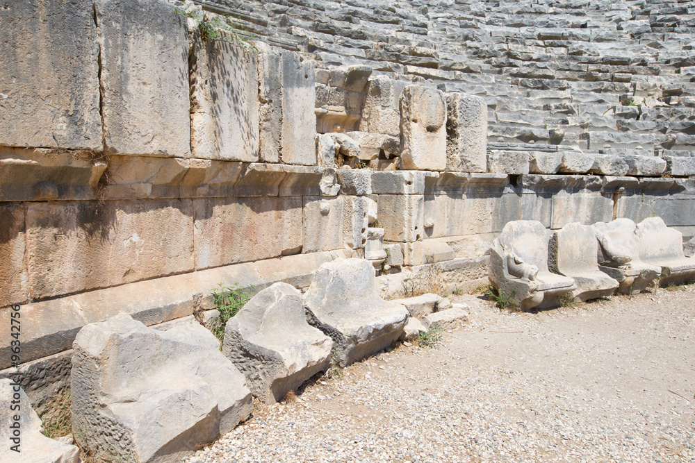 Ancient amphitheater in Myra, Turkey Ancient amphitheater in Myra, Turkey