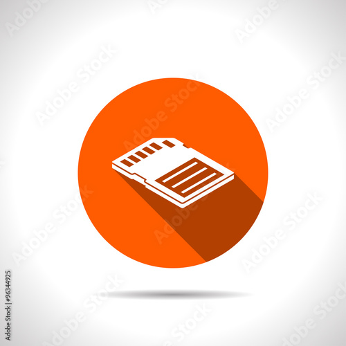 compact memory card isometric 3d icon