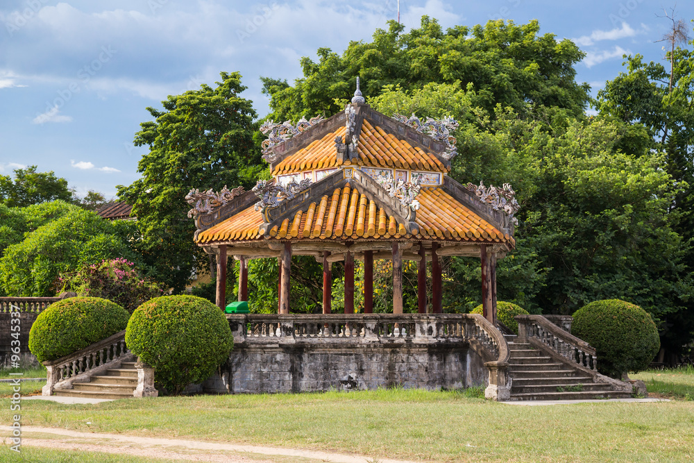 Pavilion in Imperial Royal Palace of Nguyen dynasty in  Hue