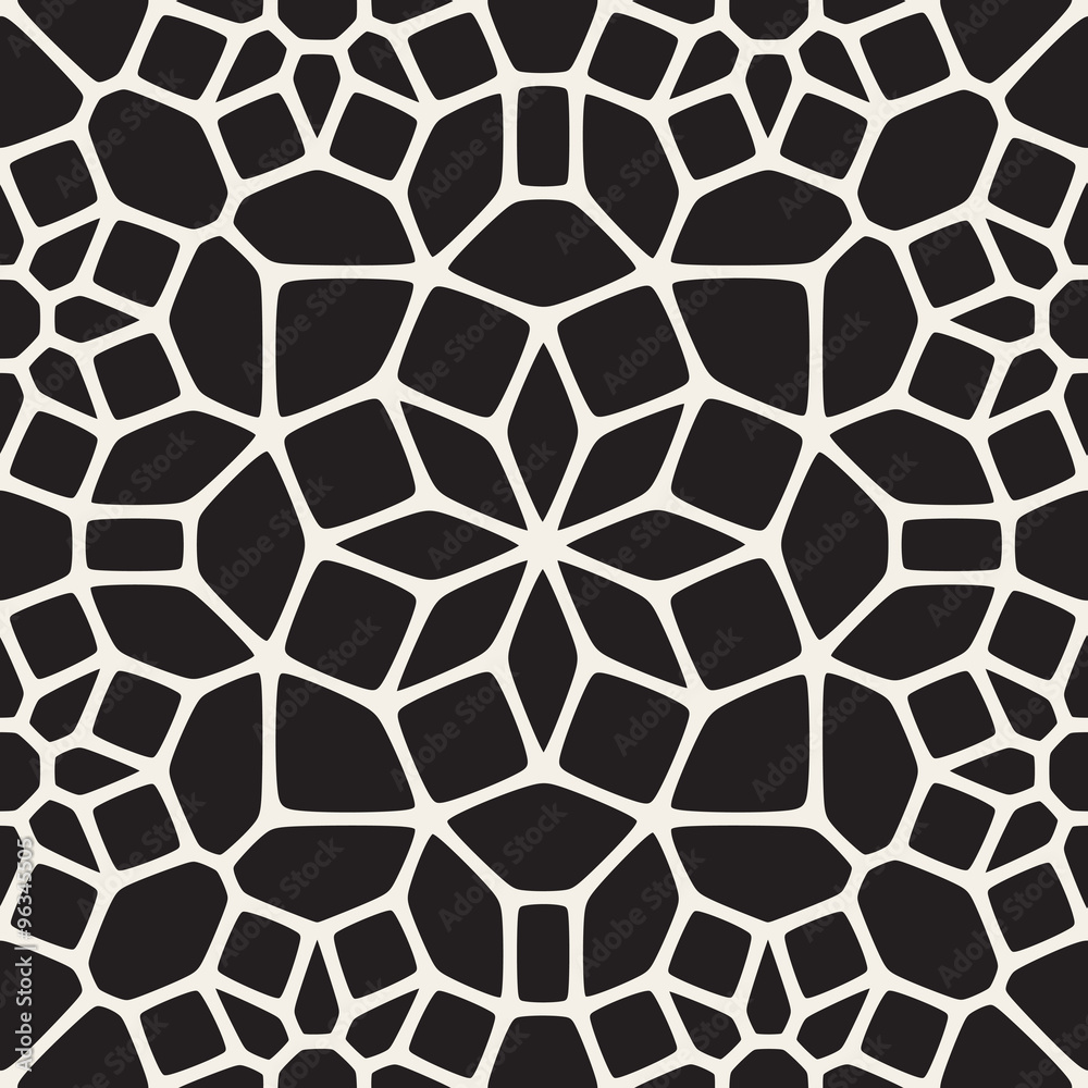 Vector Seamless Black and White Round Star Lace Ornamental Pattern Vector Seamless Black and White Round Star Lace Ornamental Pattern