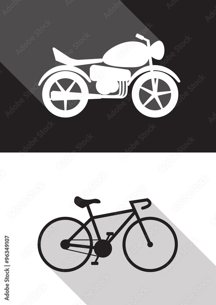 motor cycle & bicycle
