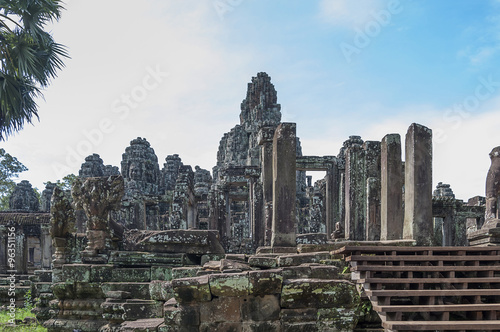 Ta Prohm temple area near Angkor Wat in Cambodia. © hxdyl