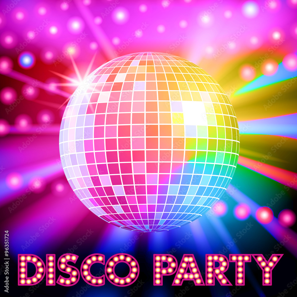 Disco party Stock-Vektorgrafik