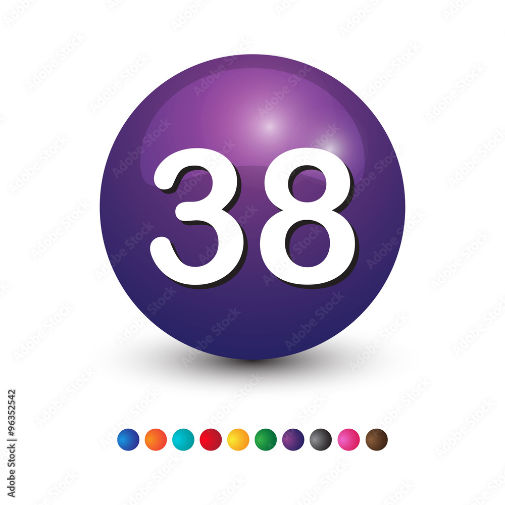 number 3d ball