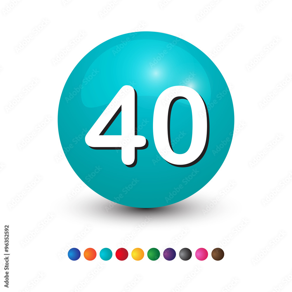 number 3d ball number 3d ball