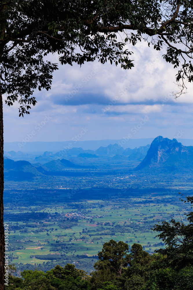 View of mountains from Phu Kradueng , Thailand