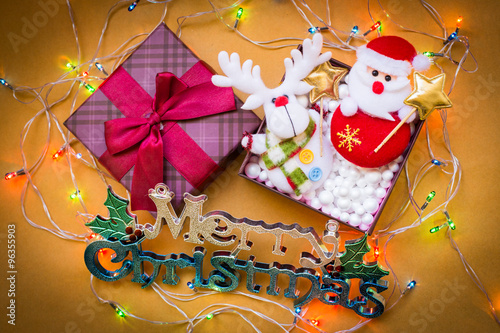 Christmas decorate ornaments background