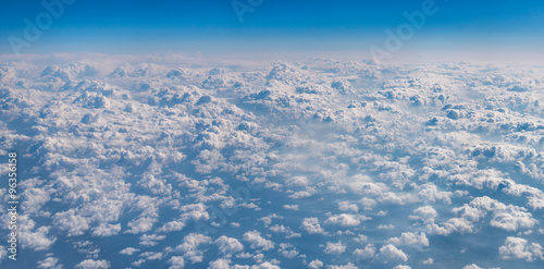 Fototapeta Naklejka Na Ścianę i Meble -  View from airplane at clouds.