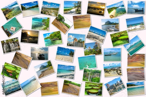 Mauritius pictures collage