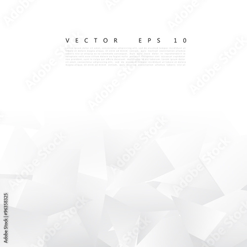Vector Abstract geometric shape from gray triangle