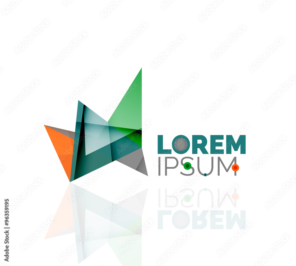 Logo, abstract geometric business icon Logo, abstract geometric business icon