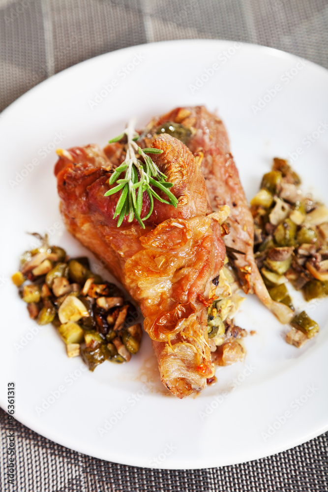 Stuffed turkey legs Stuffed turkey legs