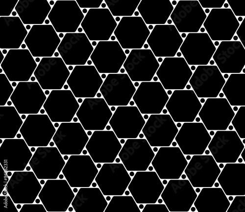 Vector modern seamless geometry pattern circles  black and white abstract geometric background  trendy print  monochrome retro texture  hipster fashion design