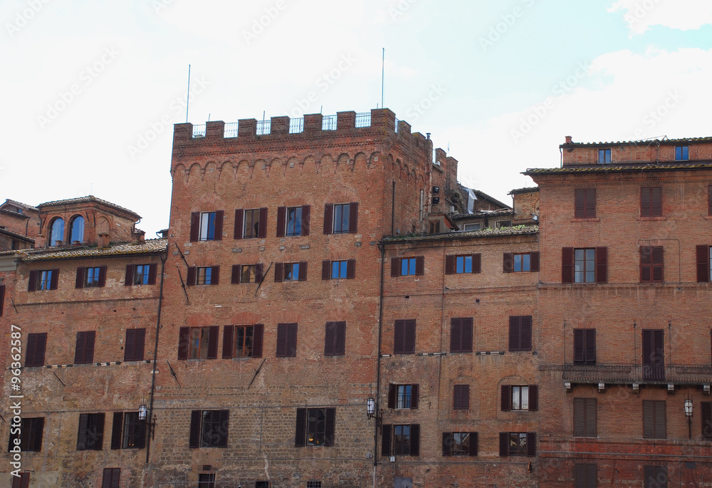 Buildings in Siena 