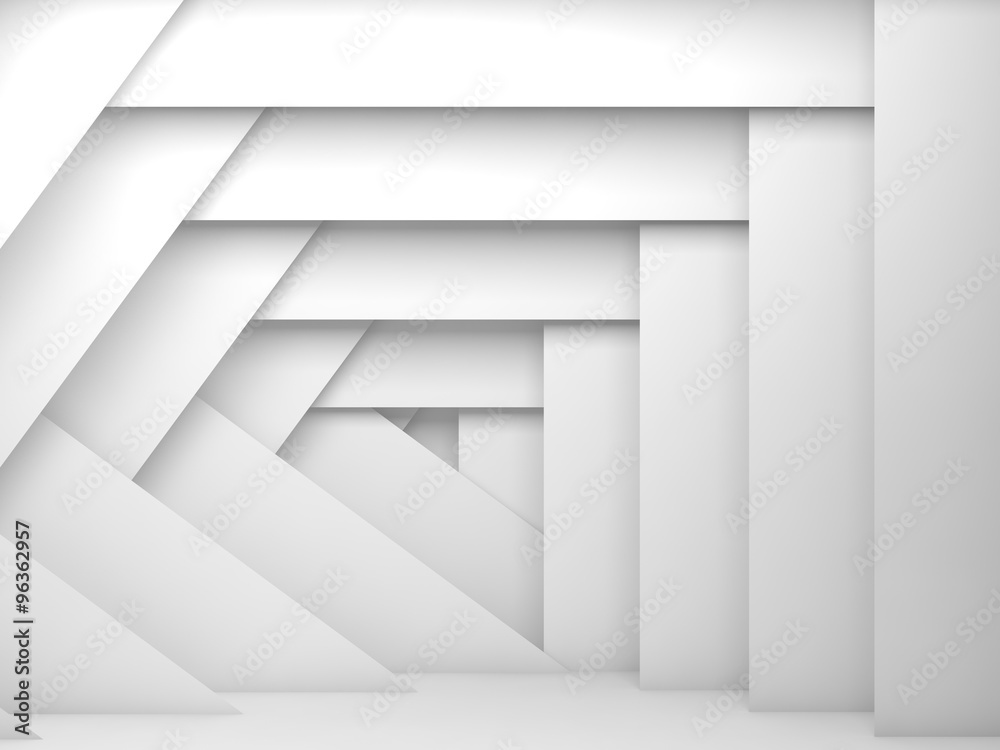 Digital 3d interior with white frames pattern Digital 3d interior with white frames pattern