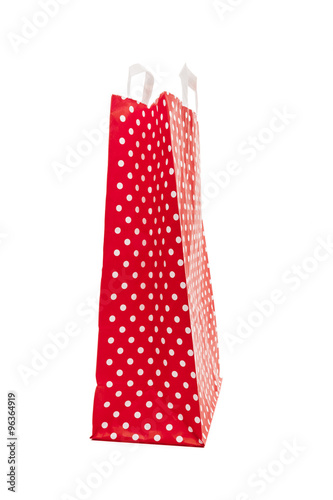 Rote Einkaufstüte