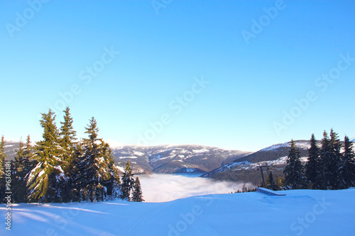Slope on the skiing resort © destillat