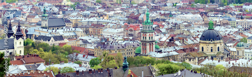 Panorama. Old city Lviv. Central part of Lvov. Ukraine #96366119