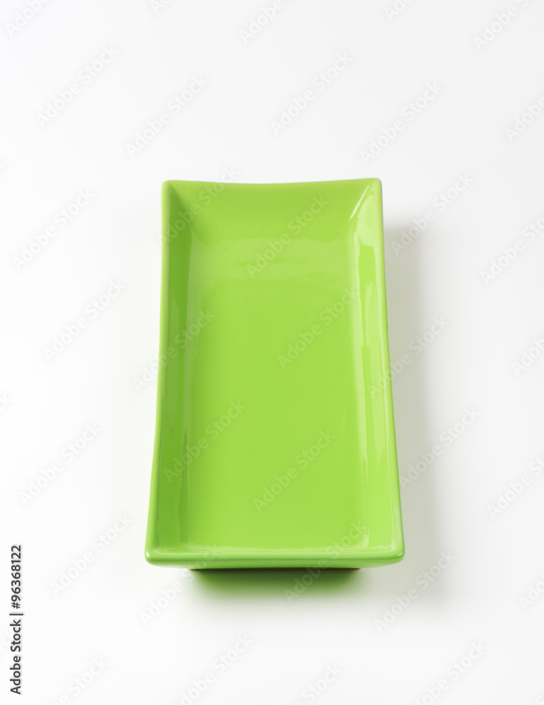 Rectangle green ceramic platter Rectangle green ceramic platter
