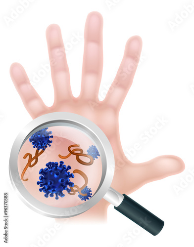 Magnifying Glass Hand Bacte...