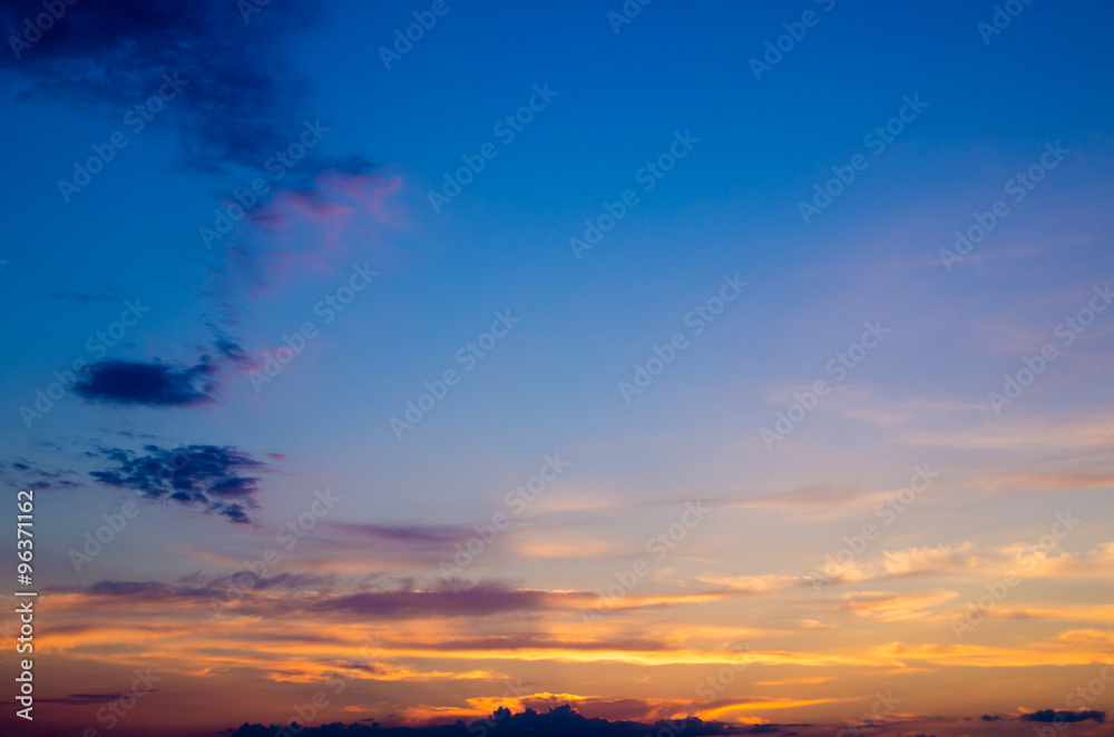 Obraz premium cloud in the blue sky