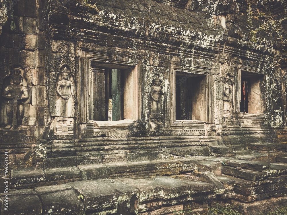 Fototapeta premium Banteay kdei temple, Angkor, Siem Reap, CambodiaSra