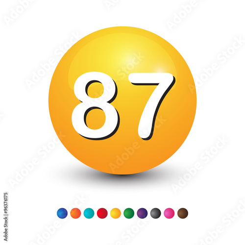 number 3d ball
