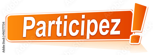 participez sur étiquette orange