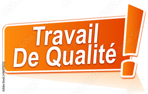 travail de qualité sur étiquette orange