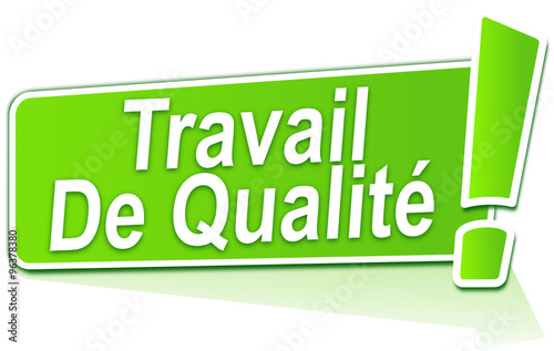 travail de qualité sur étiquette verte