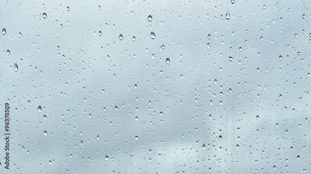 Drops of rain on glass background Drops of rain on glass background
