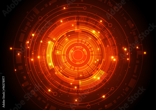 vector illustration Hi-tech digital technology concept, abstract background