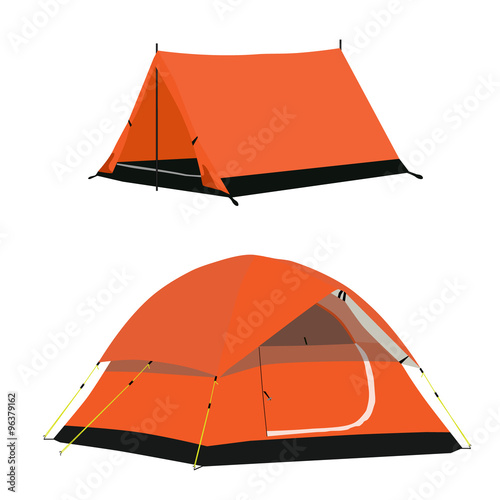 Orange tent