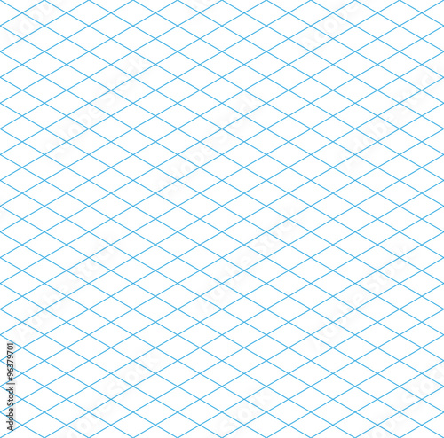 Seamless Isometric Grid Pattern