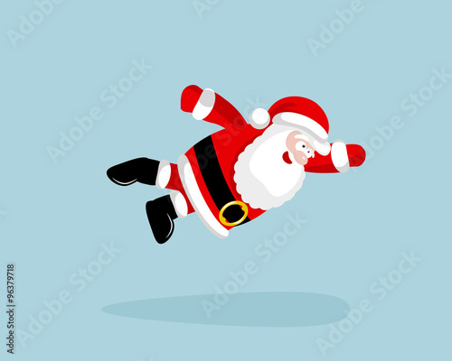 Super Santa Claus is flying