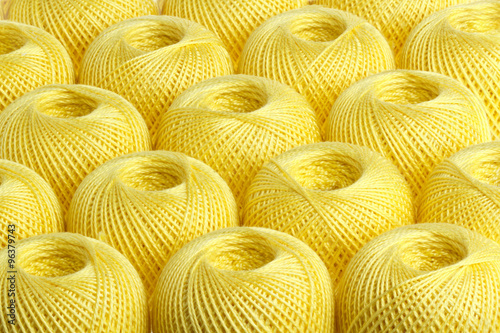 background  yellow yarn