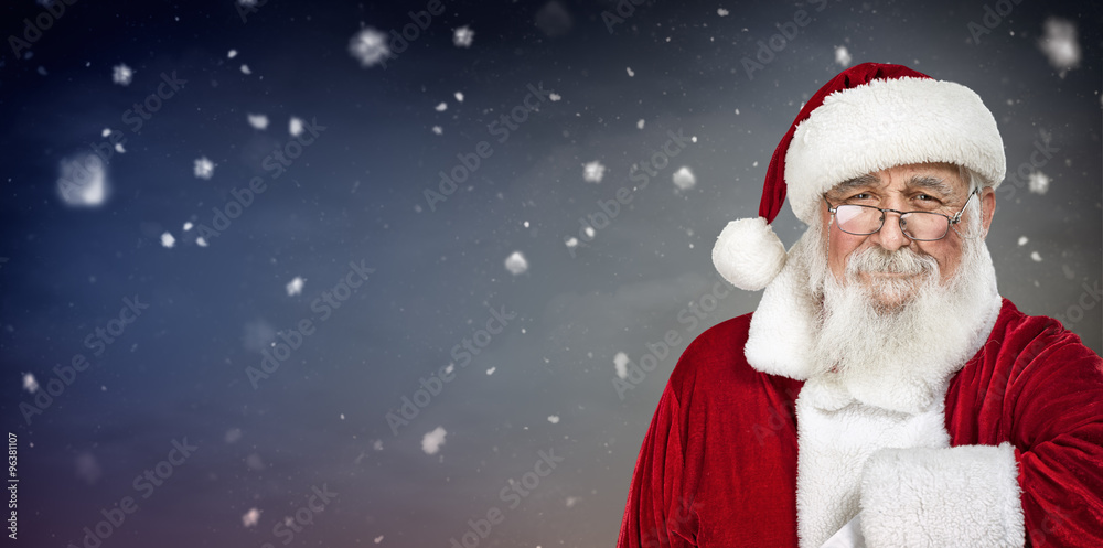 portrait of authentic Santa Claus portrait of authentic Santa Claus