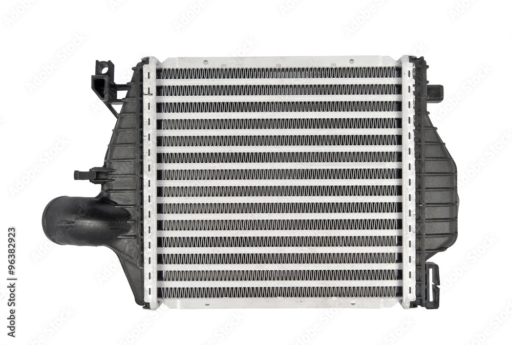 Fototapeta premium radiator intercooler on white background