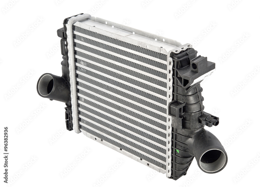 Naklejka premium radiator intercooler on white background