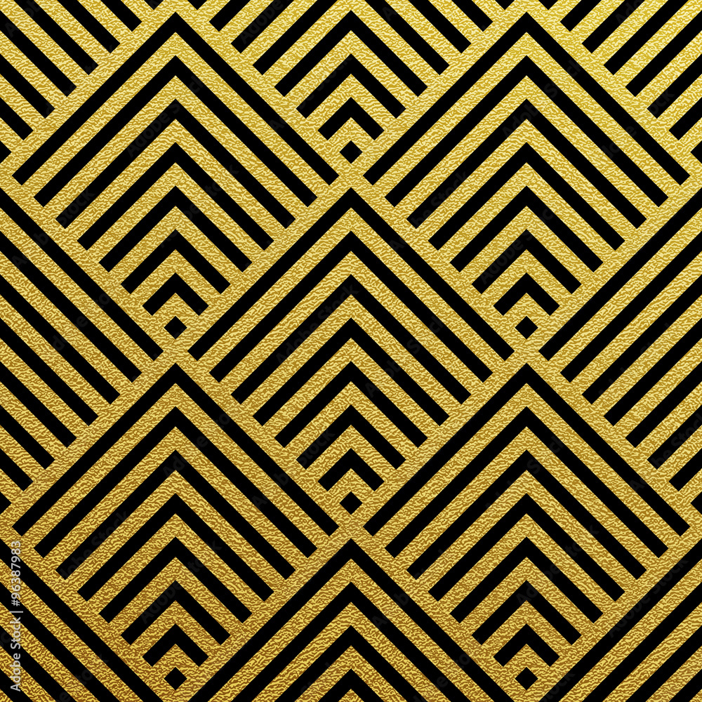 Vector geometric gold pattern