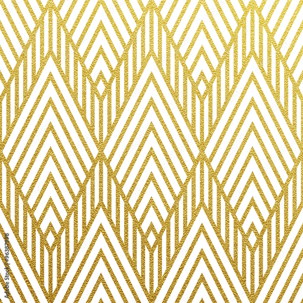 Vector geometric gold pattern