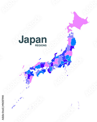 Detailed Japan map