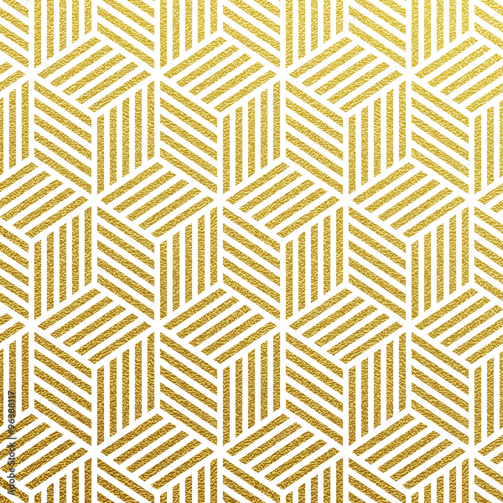 Vector geometric gold pattern