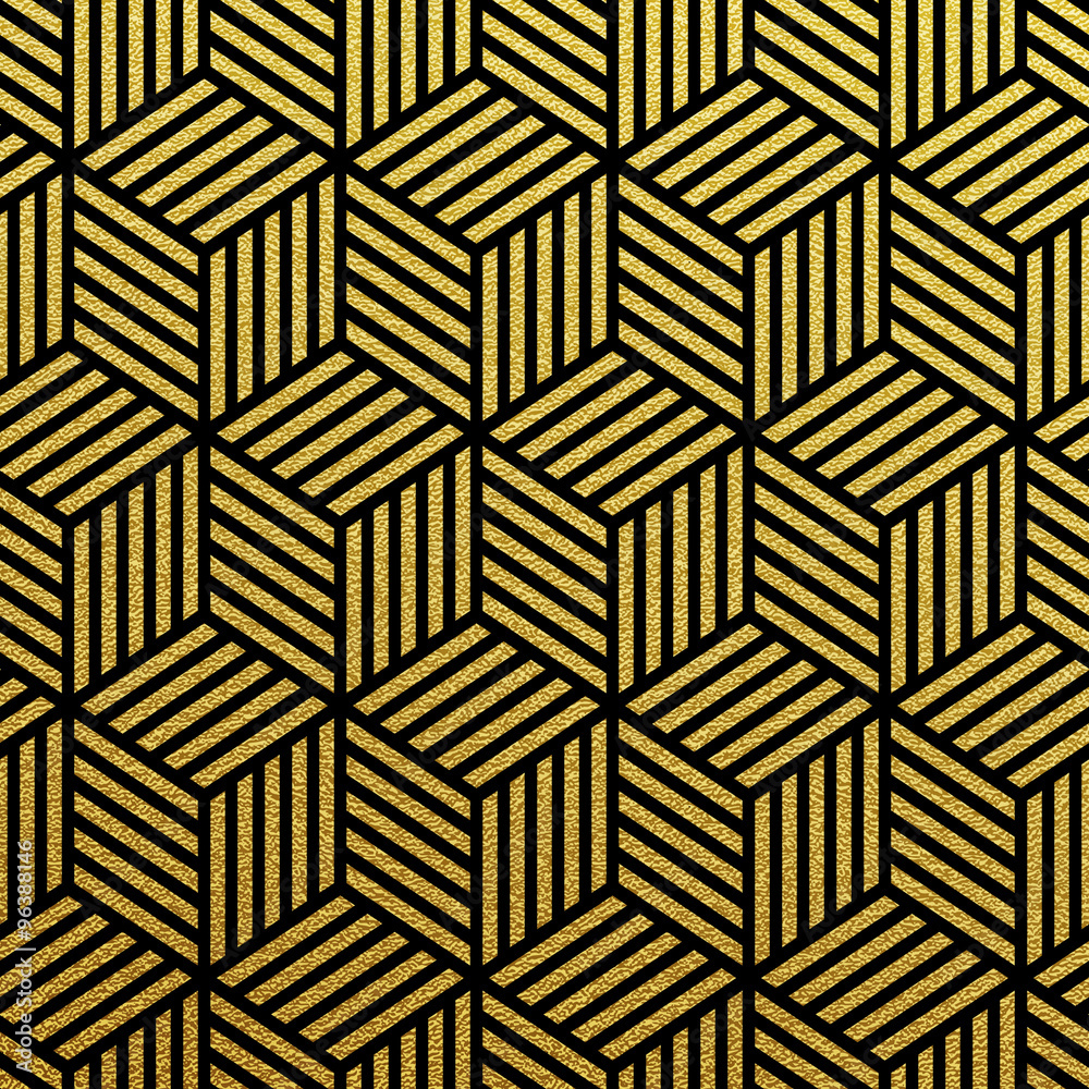Vector geometric gold pattern