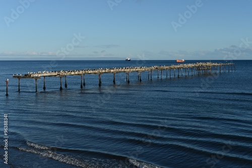 The Strait of Magellan at Punta arenas.