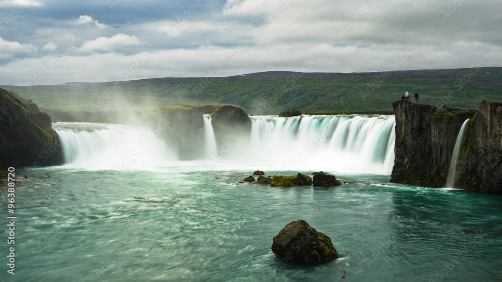Fototapeta premium Godafoss waterfall or waterfall of the gods, north Iceland