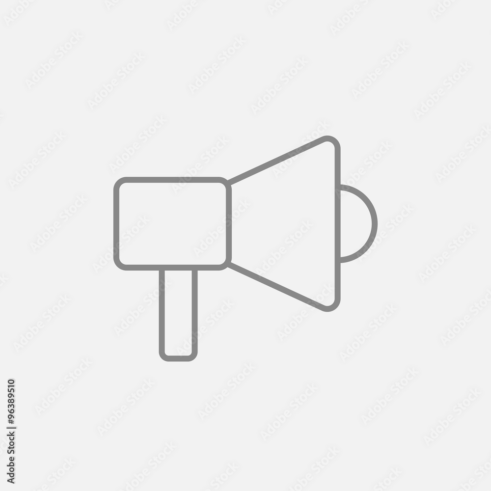 Mmegaphone line icon. Mmegaphone line icon.