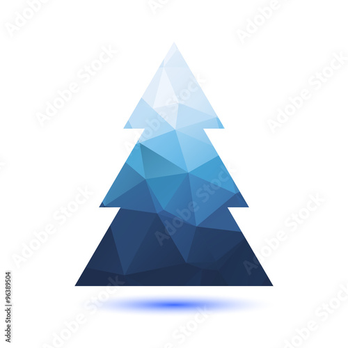 blue christmas tree