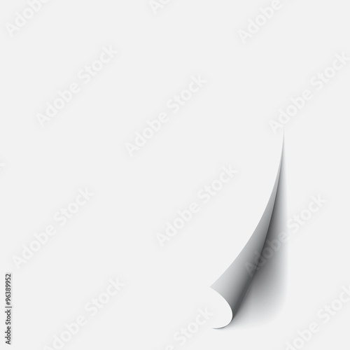 Empty paper sheet. Vector EPS10